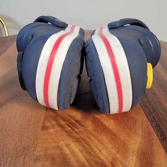 CROCS Kids Blue Clogs with Mickey Mouse and Rubber Duck Jibbitz Size C 5 - Picture 11 of 17